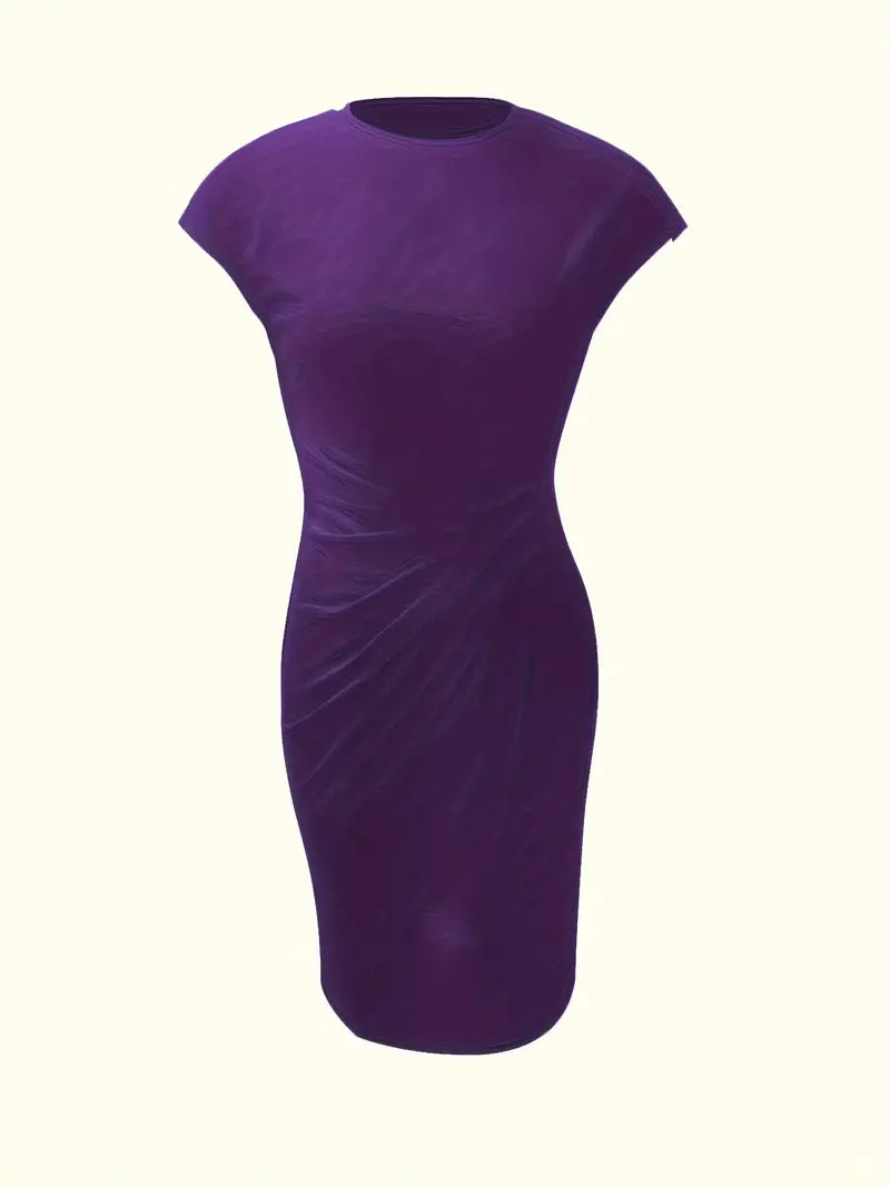 Katie | Women’s Classic Short Sleeve Bodycon Dress