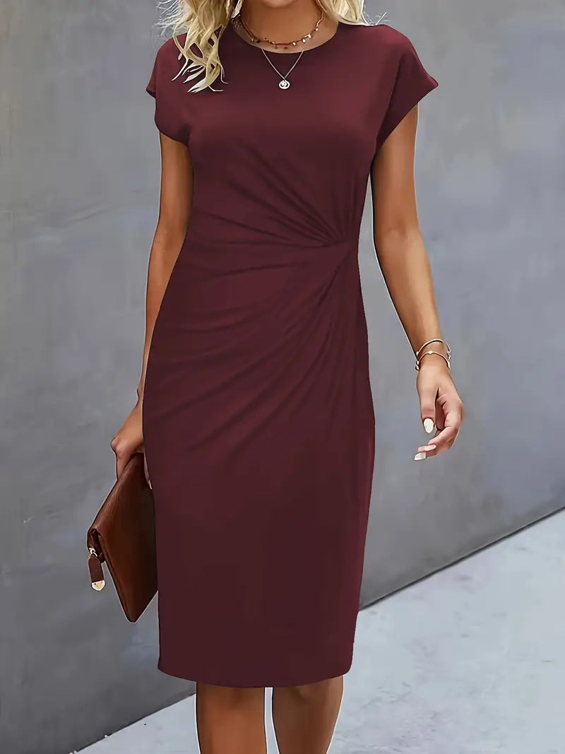 Katie | Women’s Classic Short Sleeve Bodycon Dress