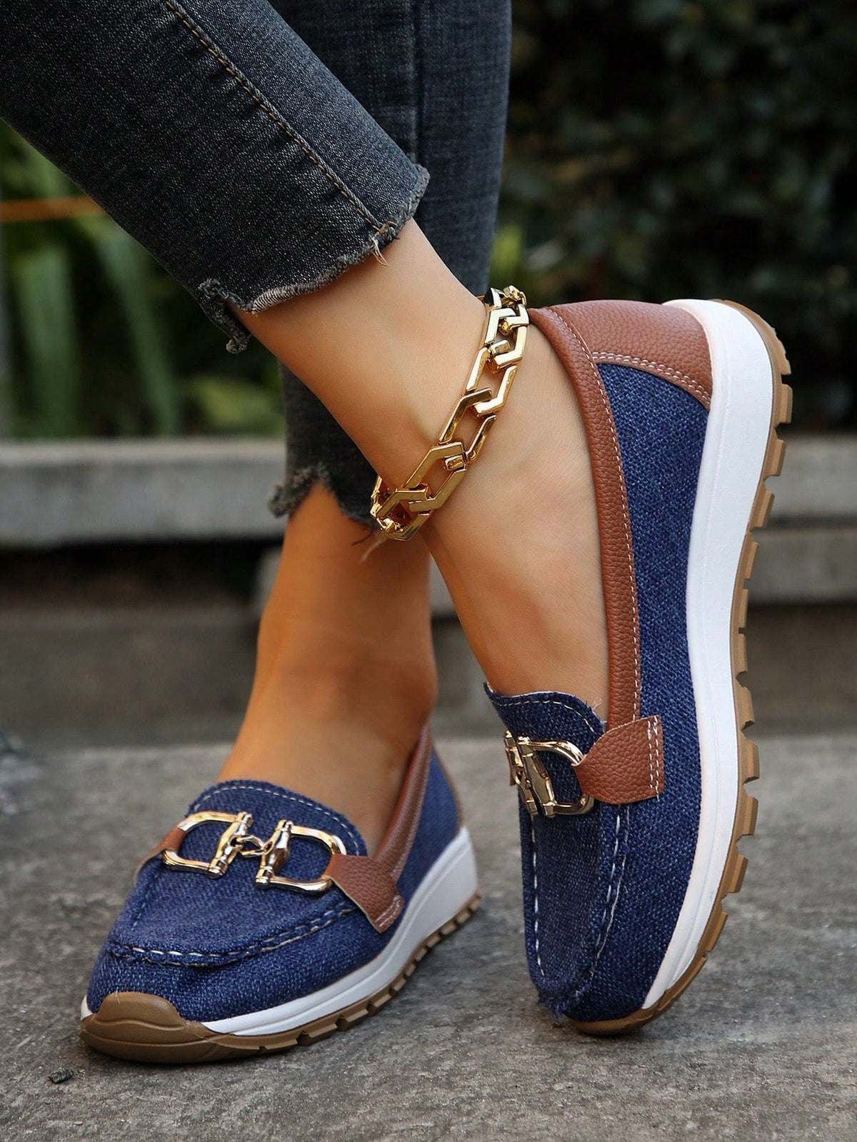 Blanca | Platform Loafers with Metallic Hardware for Women