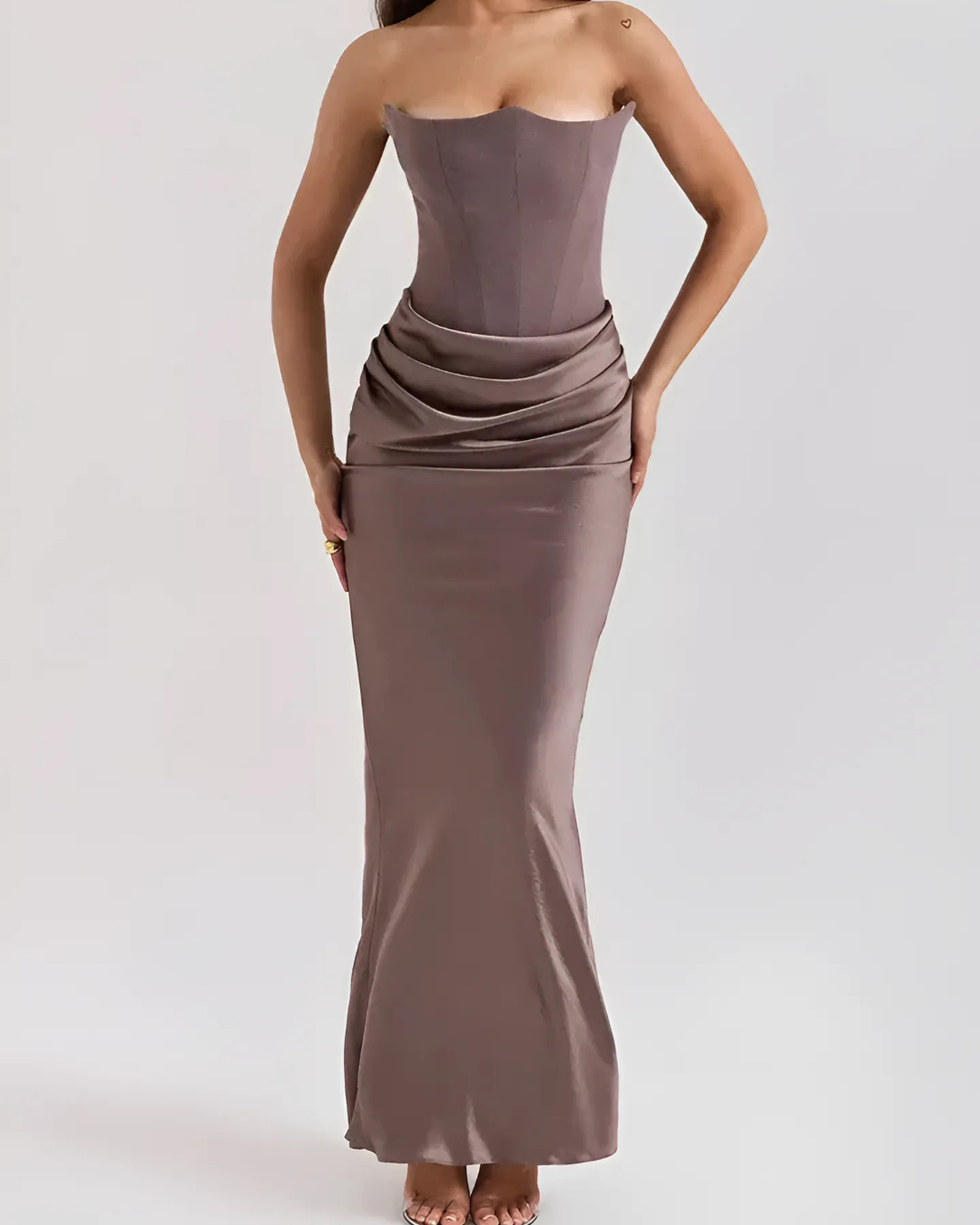 Lauren | Women’s Wedding Guest Draped Maxi Dress