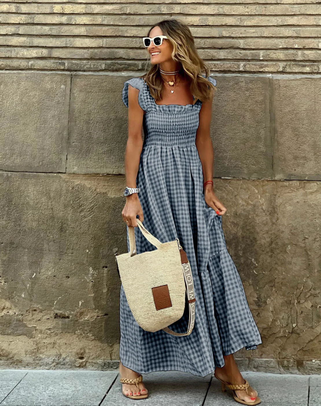 Abigail | Women’s Smocked Casual Events Maxi Dress