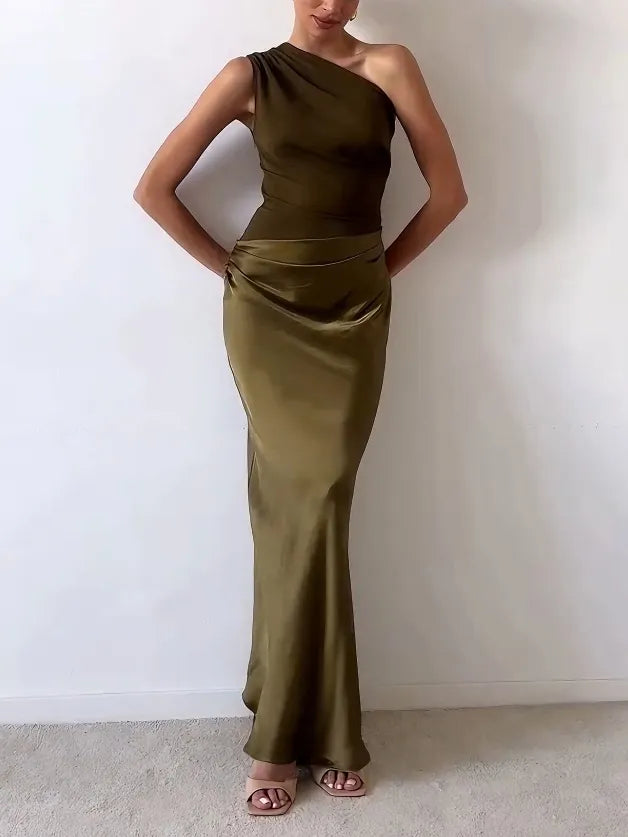 Scarlett | Women’s One Shoulder Maxi Party Dress