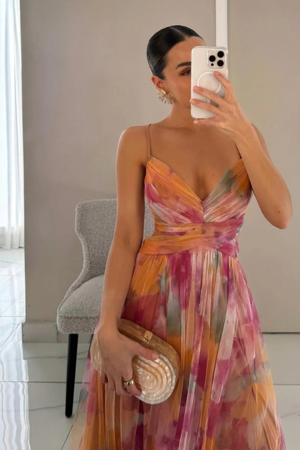 Jenna | Women Elegant Pleated Maxi Dress