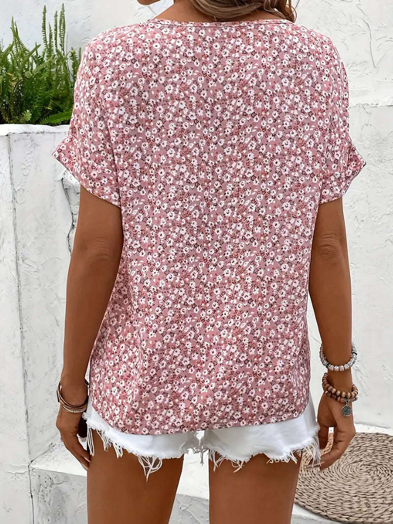 Georgia | Women’s Floral Button Front Casual Top