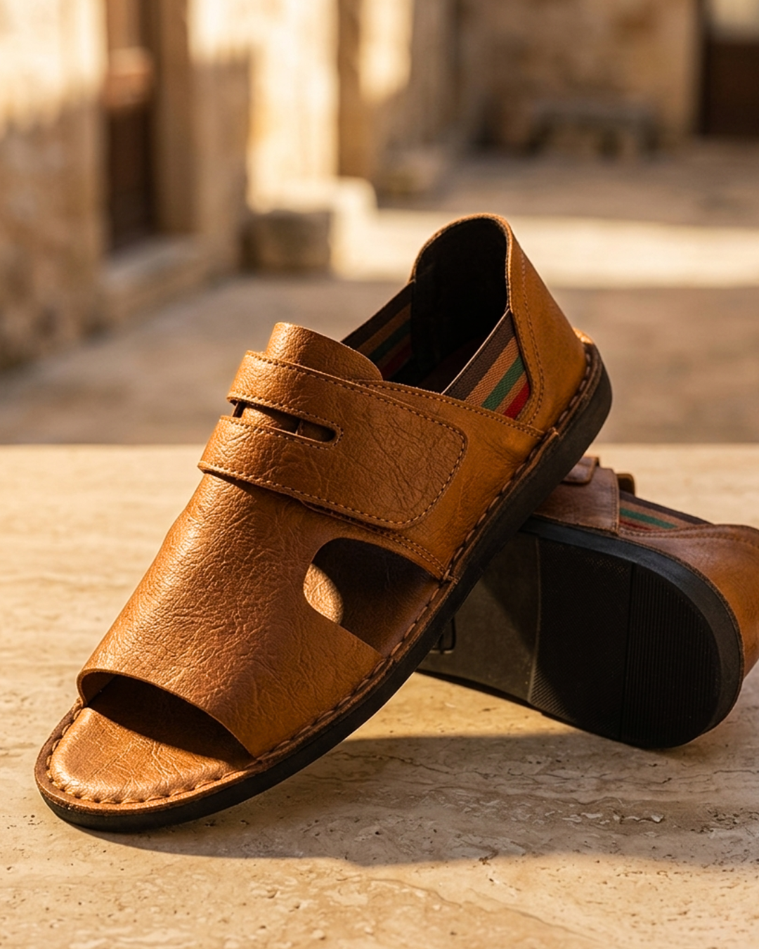 Noah | Men's Orthopedic Leather Sandals