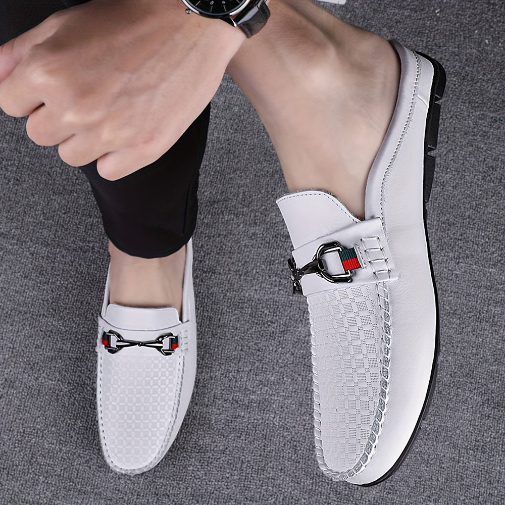 George™ | Breathable Open-Back Moc Toe Mules