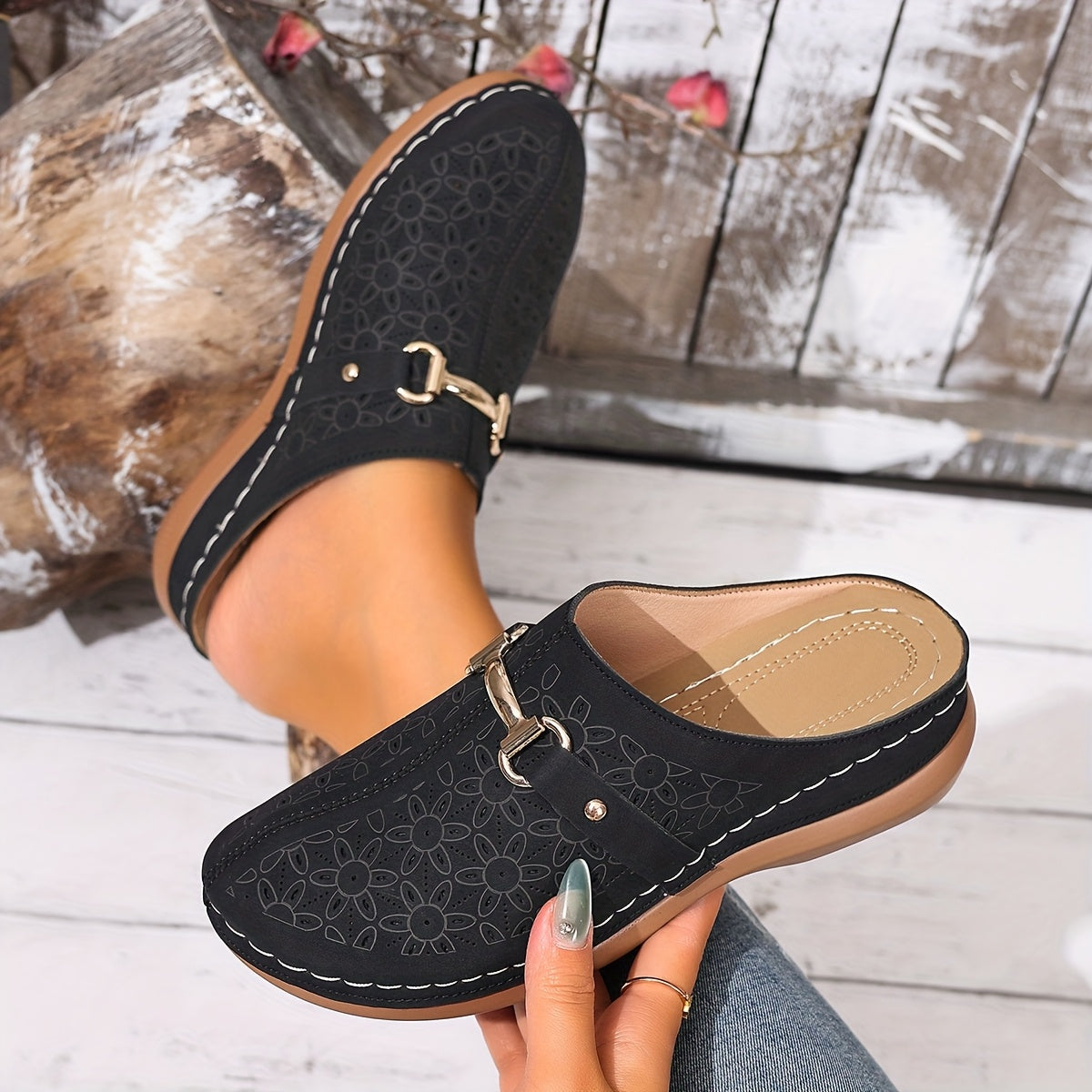Isla™ | Elegant Block-Heel Mules