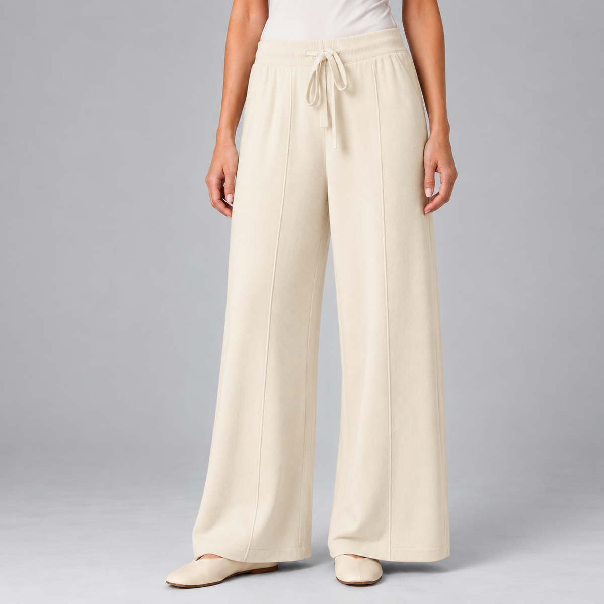 Women's Soft Wide Leg Drawstring Lounge Pants