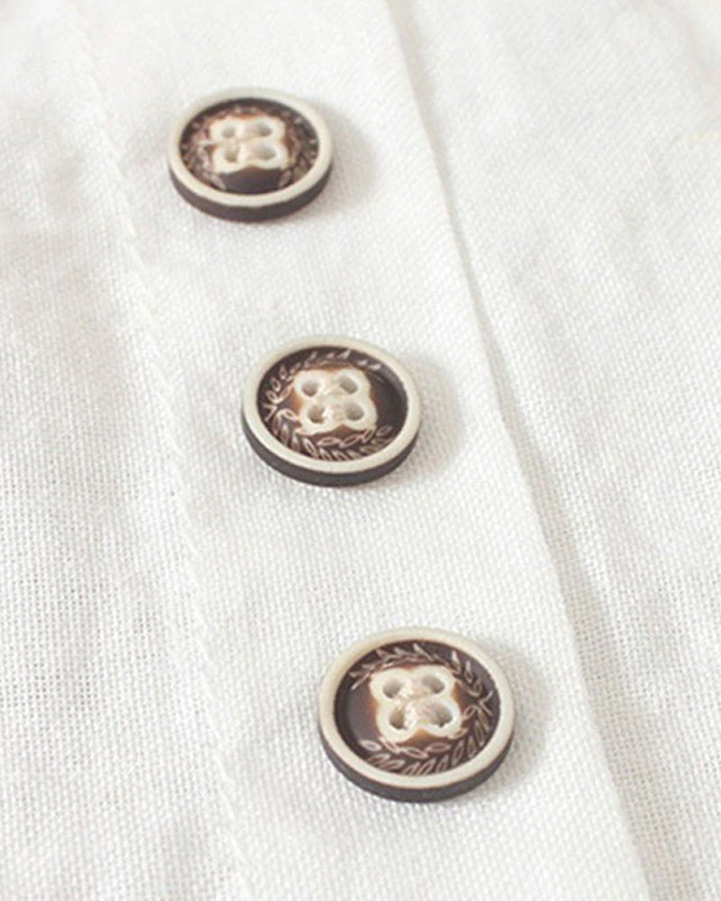 Liam | Women’s Summer Button Detail Casual Blouse