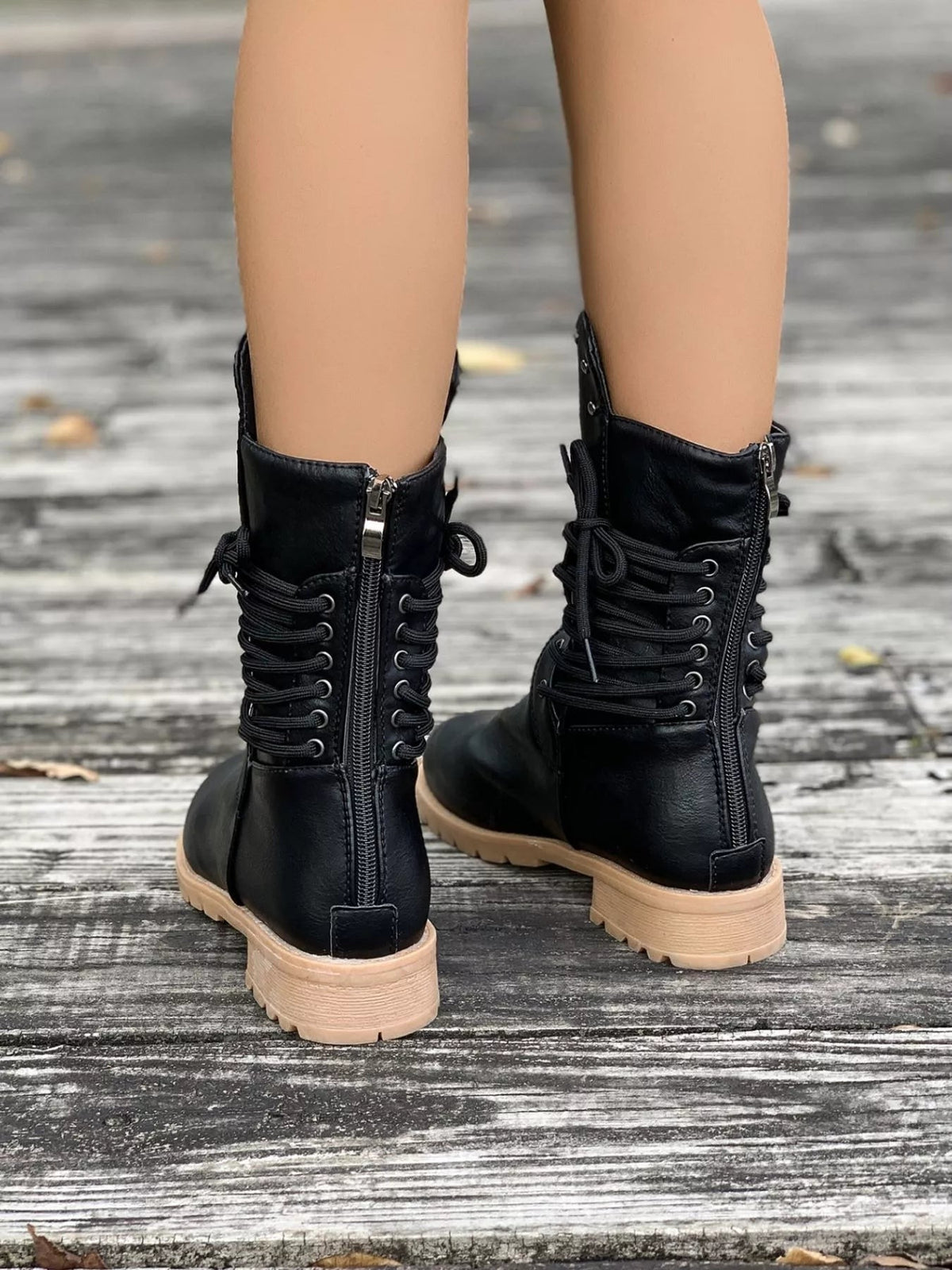 Noah | Round Toe Platform Boots