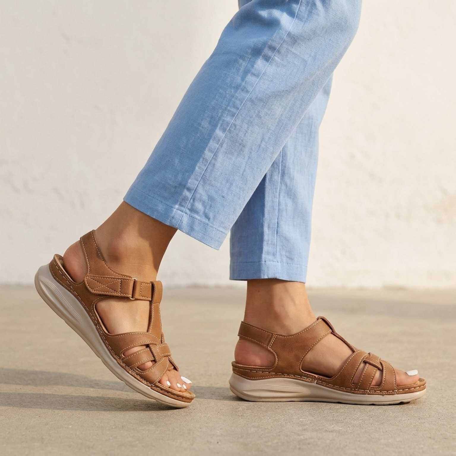 Marley™ | Orthopedic Leather Sandals