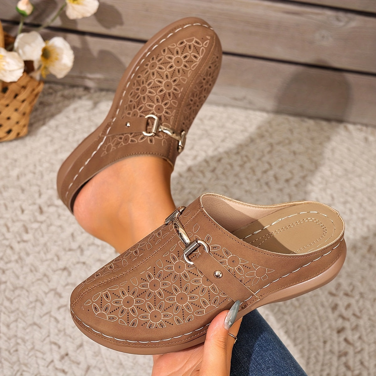 Isla™ | Elegant Block-Heel Mules