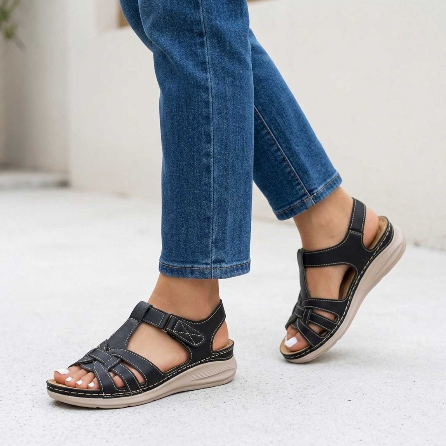 Marley™ | Orthopedic Leather Sandals