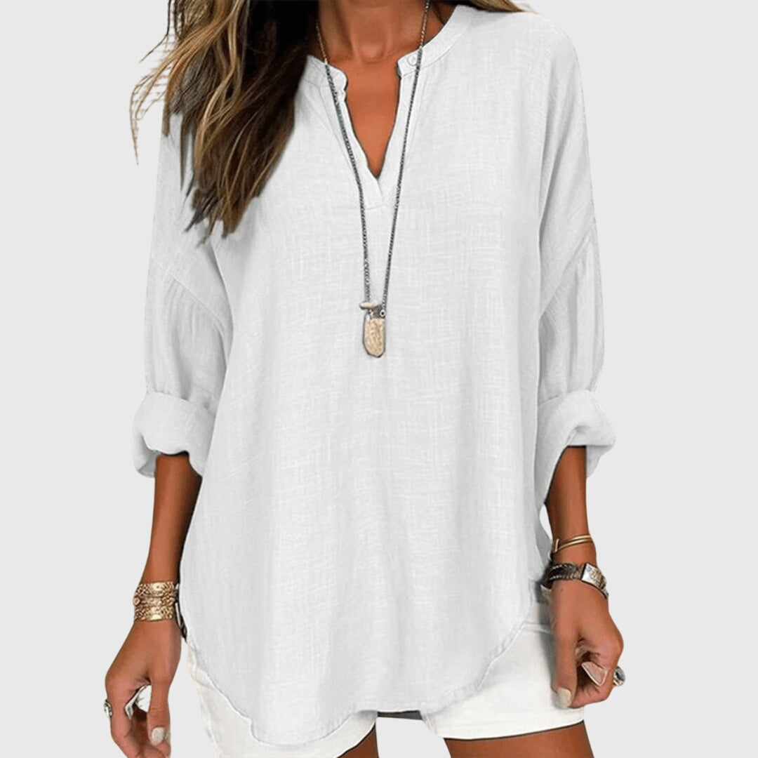 Bethany | Womens Loose Fit Long Sleeve Casual Top