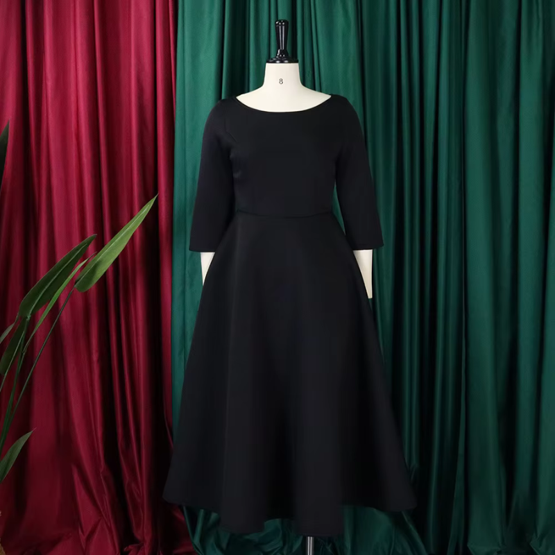 Chloe | Women’s Classic A Line Midi Wedding Guest Dress