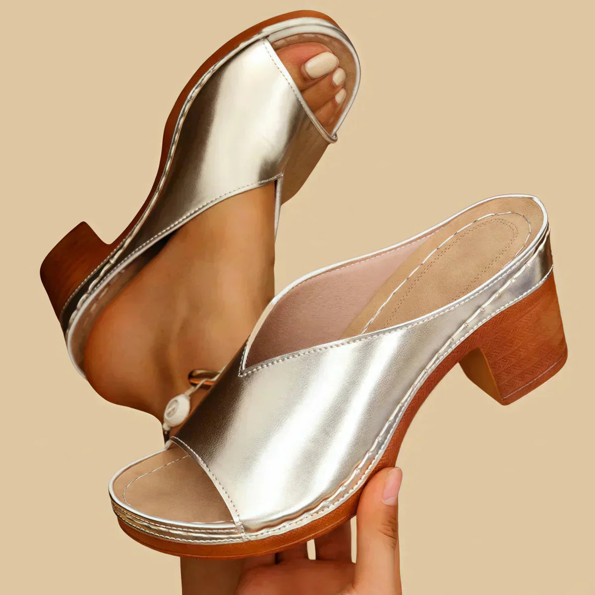 Lisa™ | Orthopedic Sandals with Thick Heels