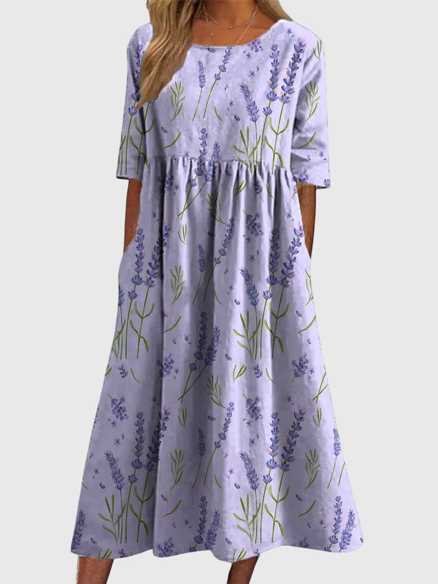 Ruby | Womens Vintage Floral Midi Dress
