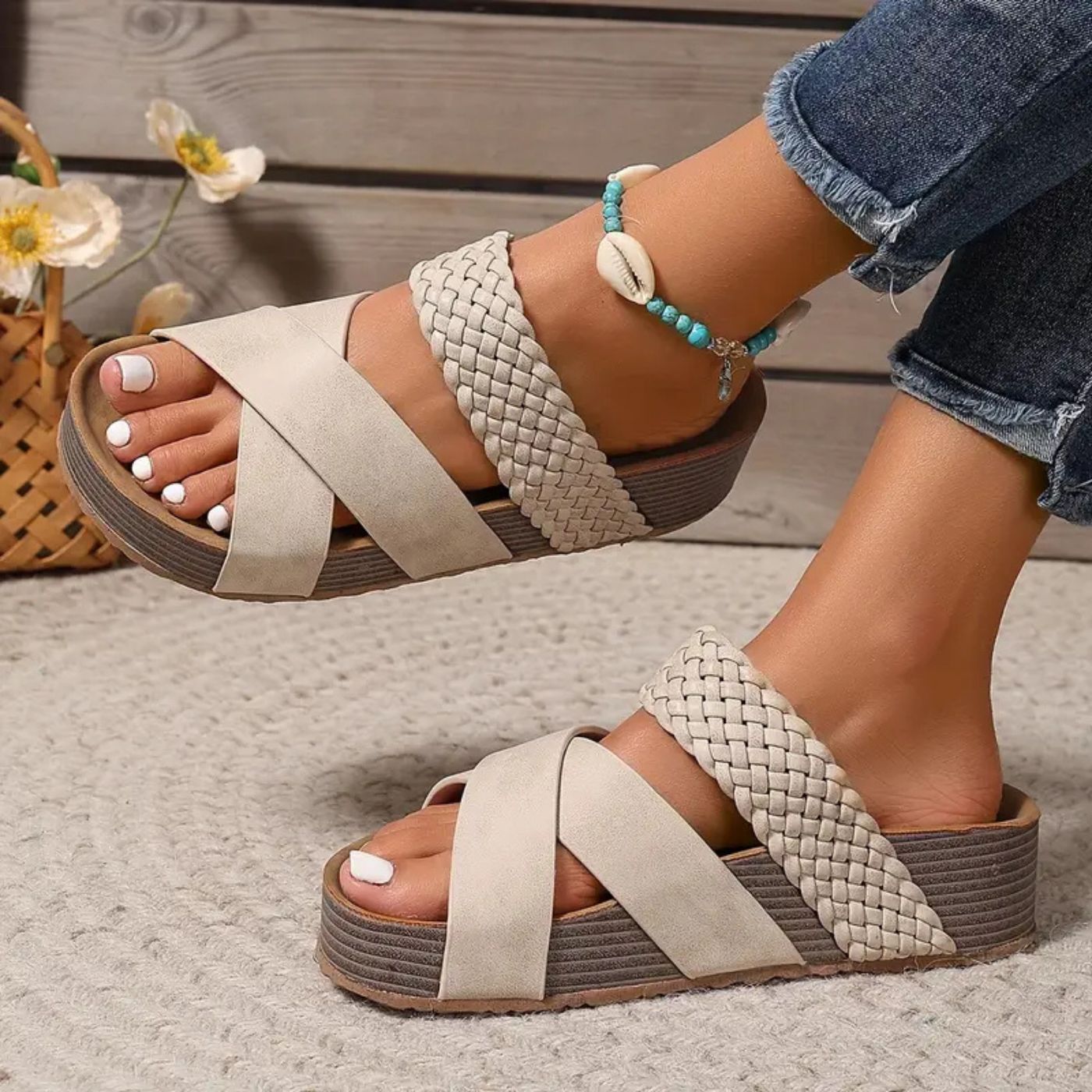 Noah™ | Orthopedic Leather Strap Sandals