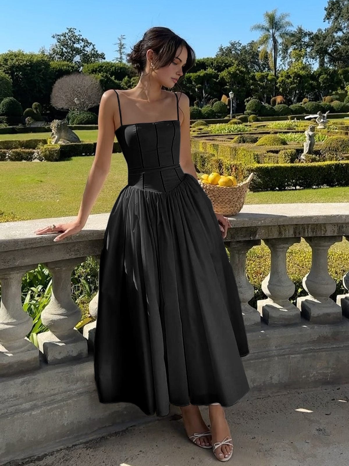 Heidi | Women’s Wedding Guest Elegant Corset Midi Dress