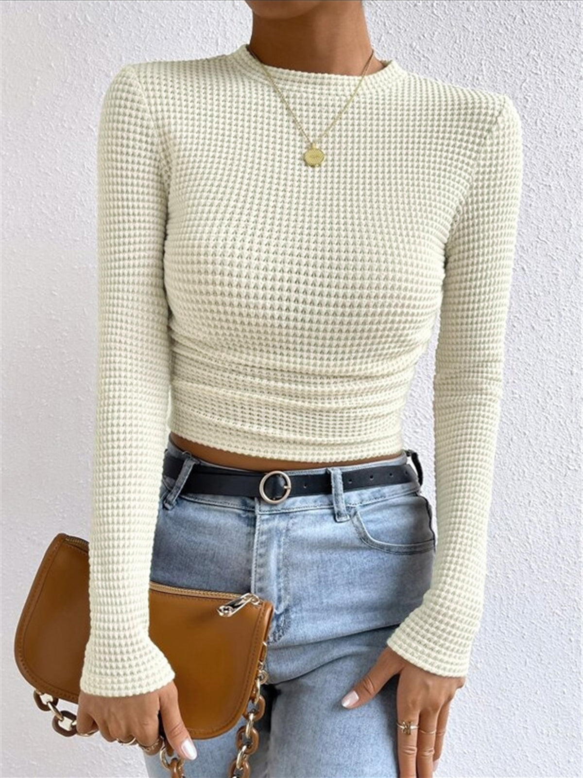 Emma | Women Spring Long Sleeve Crop Top
