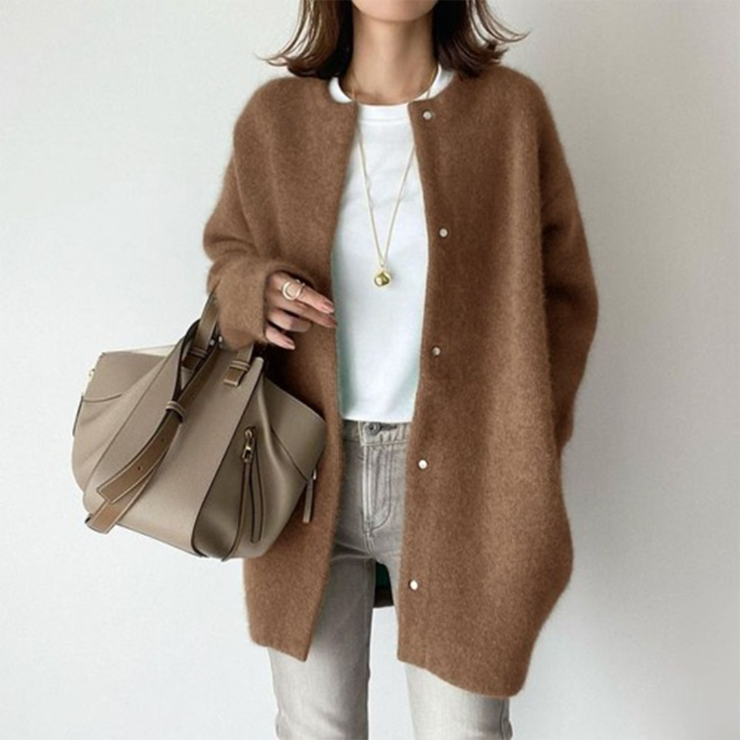 Catherine | Women’s Soft Relaxed Fit Long Cardigan