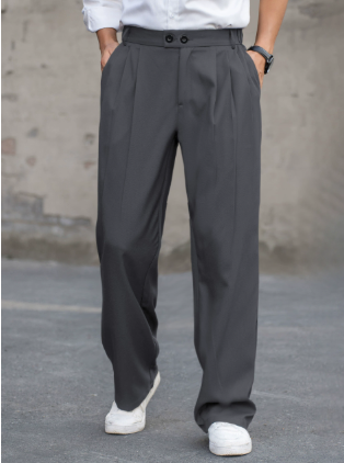 Liam | Men Classic Tailored Wide Leg Trousers