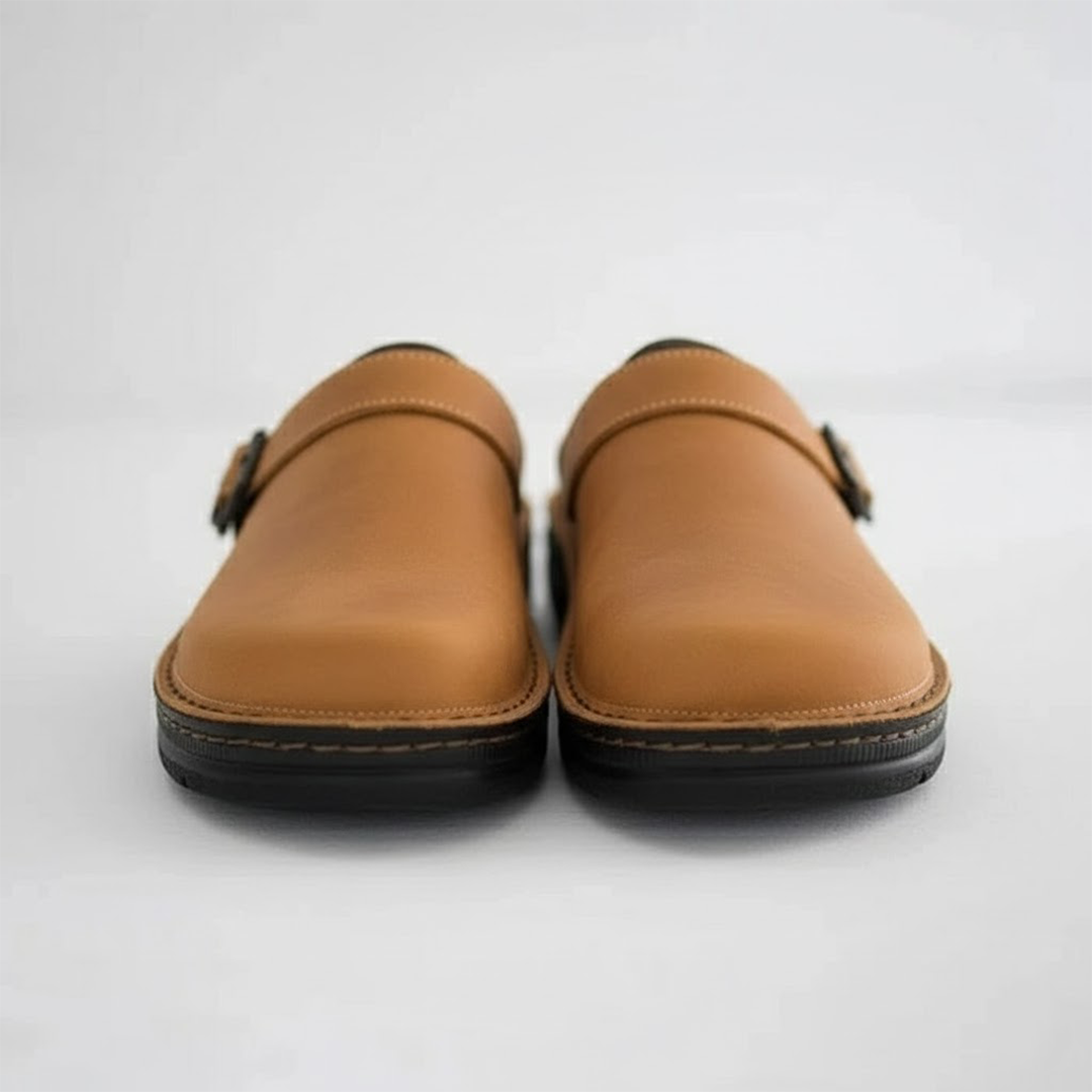 Arthur | Men’s Orthopaedic Leather Slip On Clogs