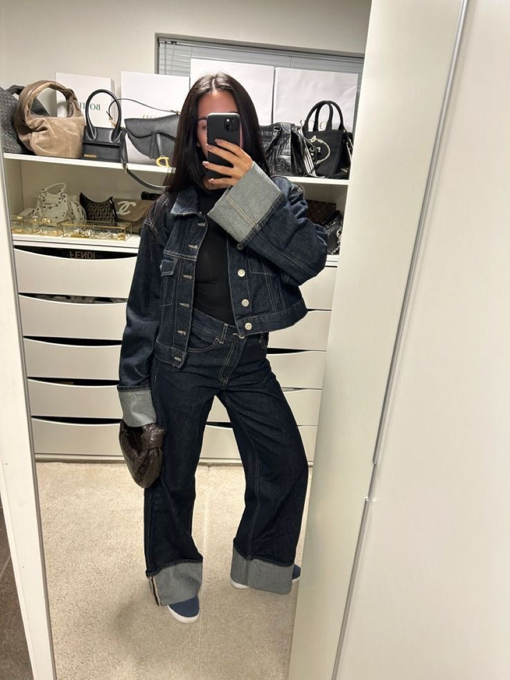 Nancy | Women’s Spring Cropped Jacket Pants Set