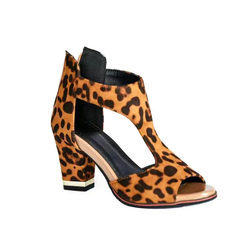 Marley | Luxury Cut-Out Block Heel Sandals
