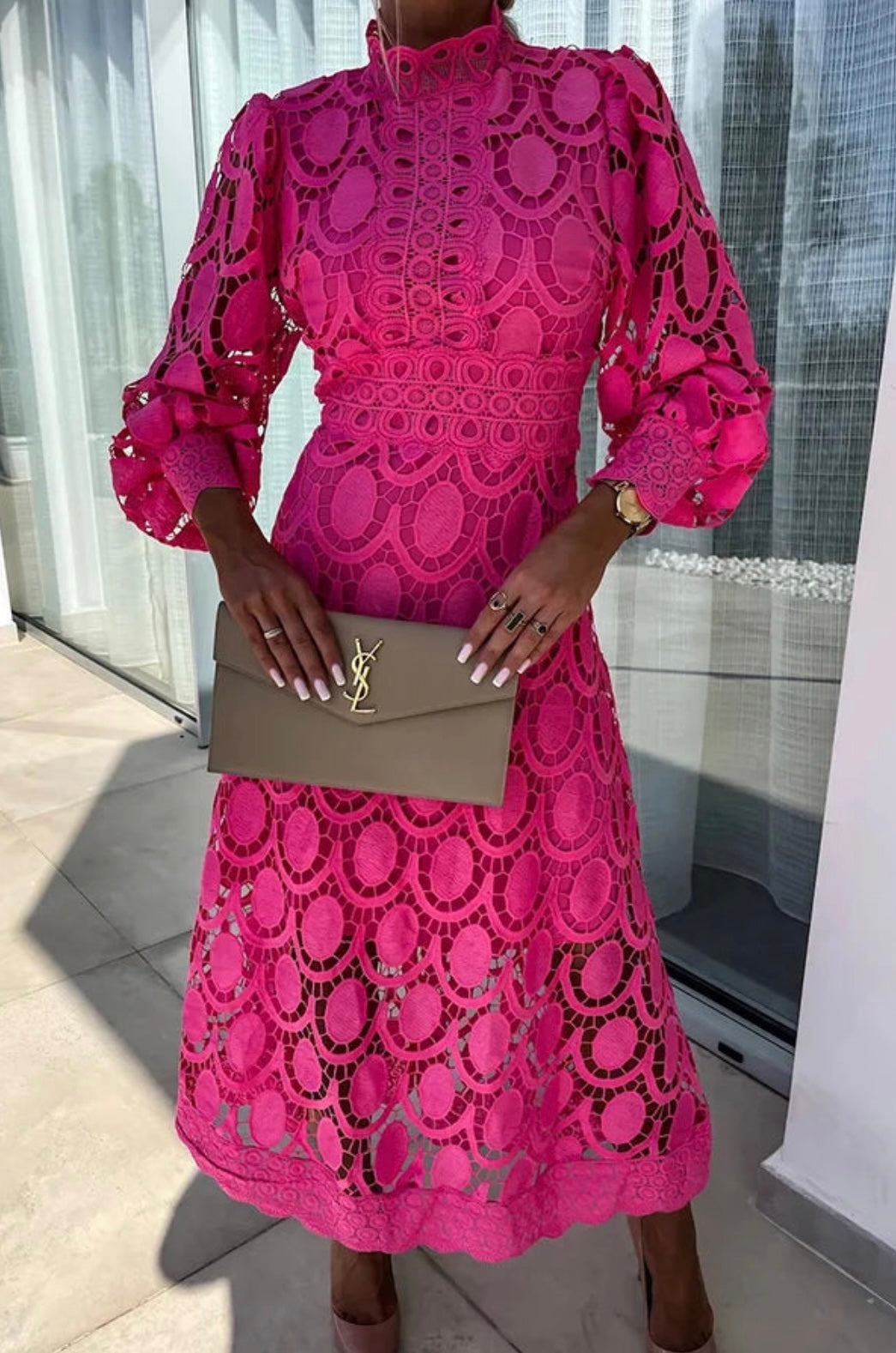 Emily | Women's Long Sleeve Cutout Party Dress