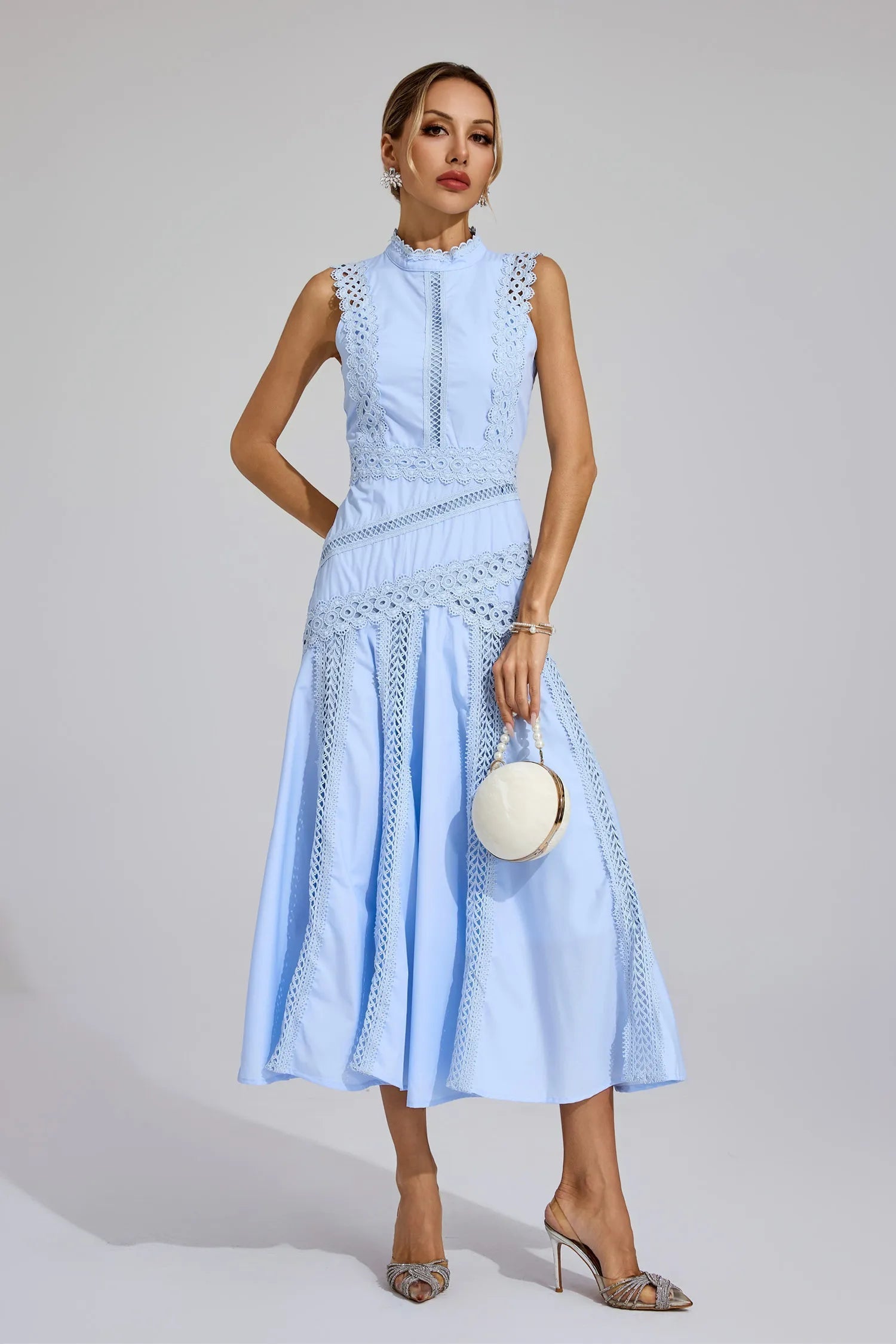 Lisette | Elegant Sleeveless Lace Dress