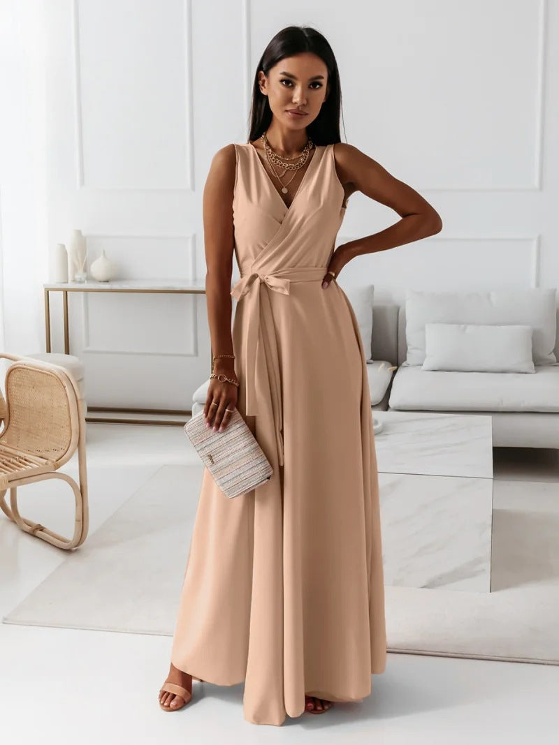 Faye | Women Wedding Guest Elegant Wrap Maxi Dress