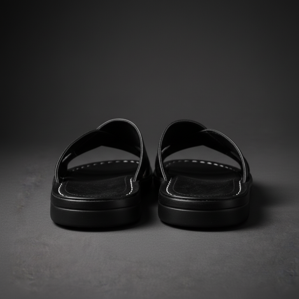 Noah™ | Wide Strap Leather Sandals