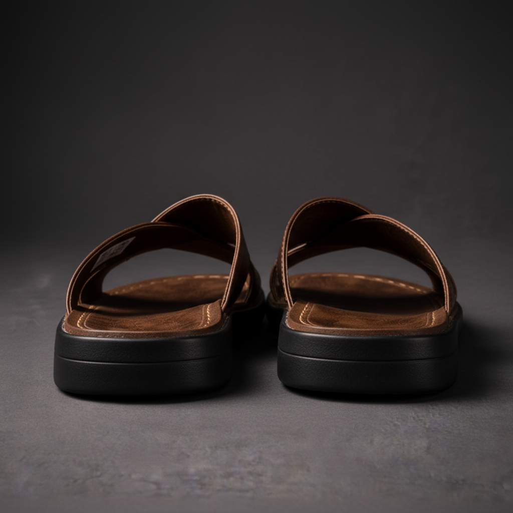 Noah™ | Wide Strap Leather Sandals