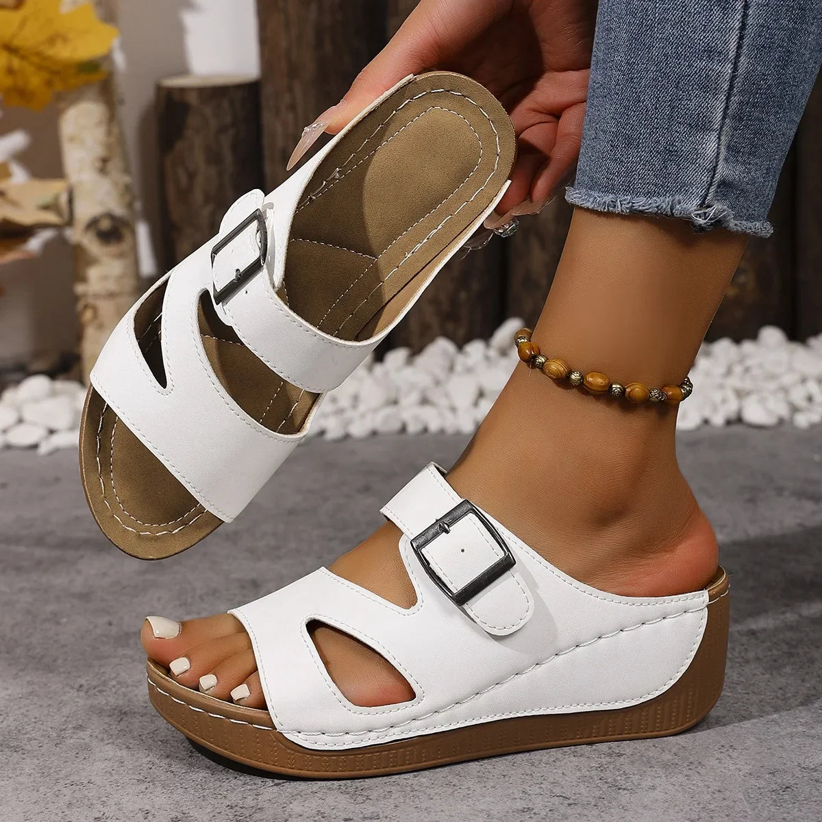 Noah™ | Ladies Wide Fit Orthopaedic Walking Sandals