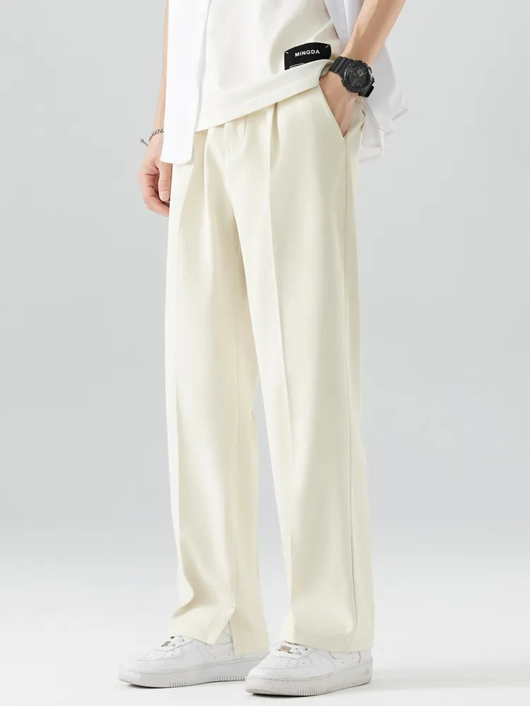 Nathan | Men Relaxed Fit Wide Leg Trousers