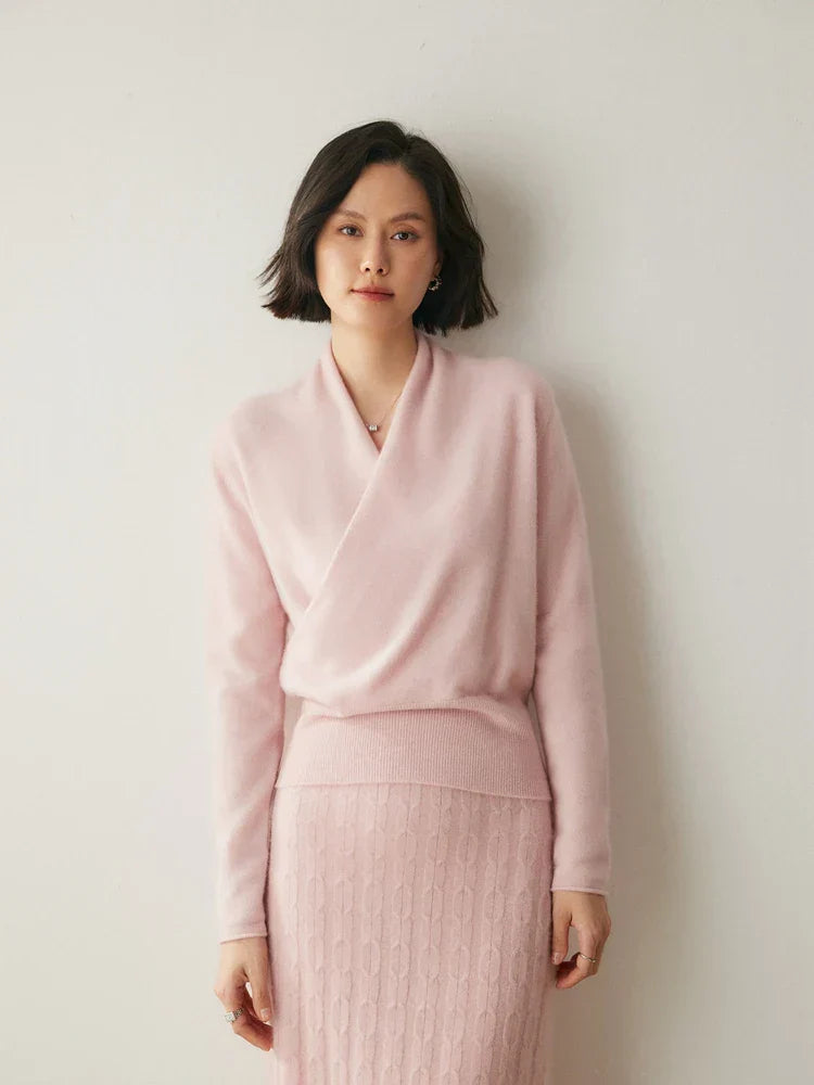 Kate | Women’s Elegant Wrap Crossover Chic Sweater
