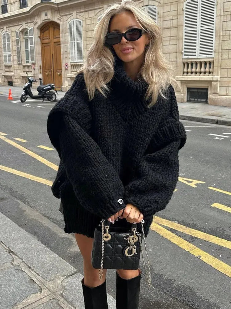 Chloe | Women Oversized Long Sleeve Mini Dress
