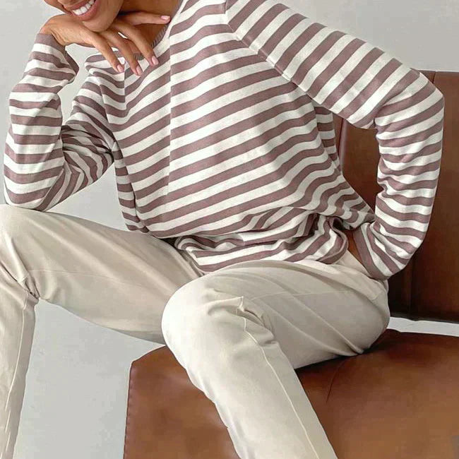 Clara | Women Spring Long Sleeve Striped Top