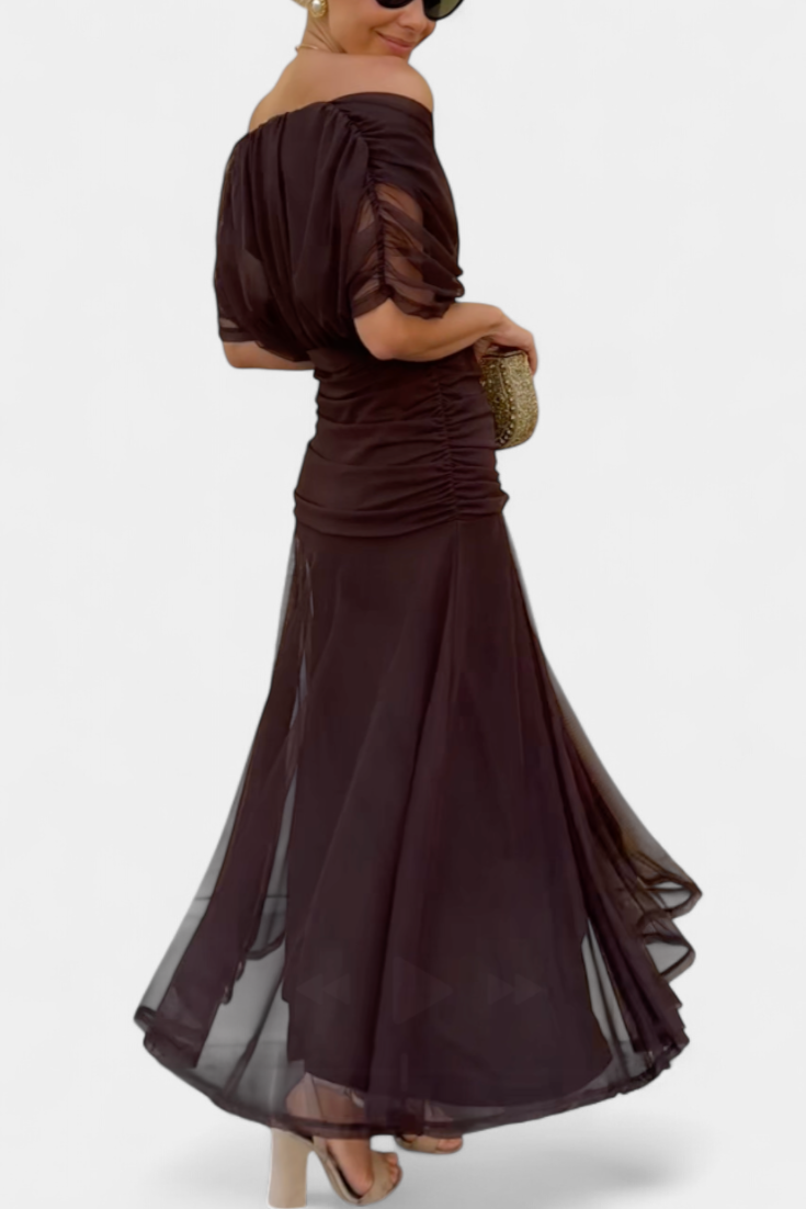 Jessica | Womens Off Shoulder Elegant Evening Dress