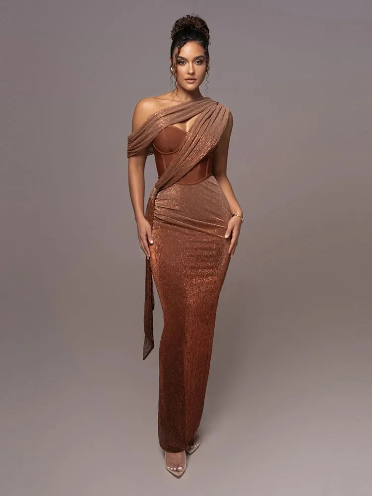 Rebecca | Women One-Shoulder Evening Dress