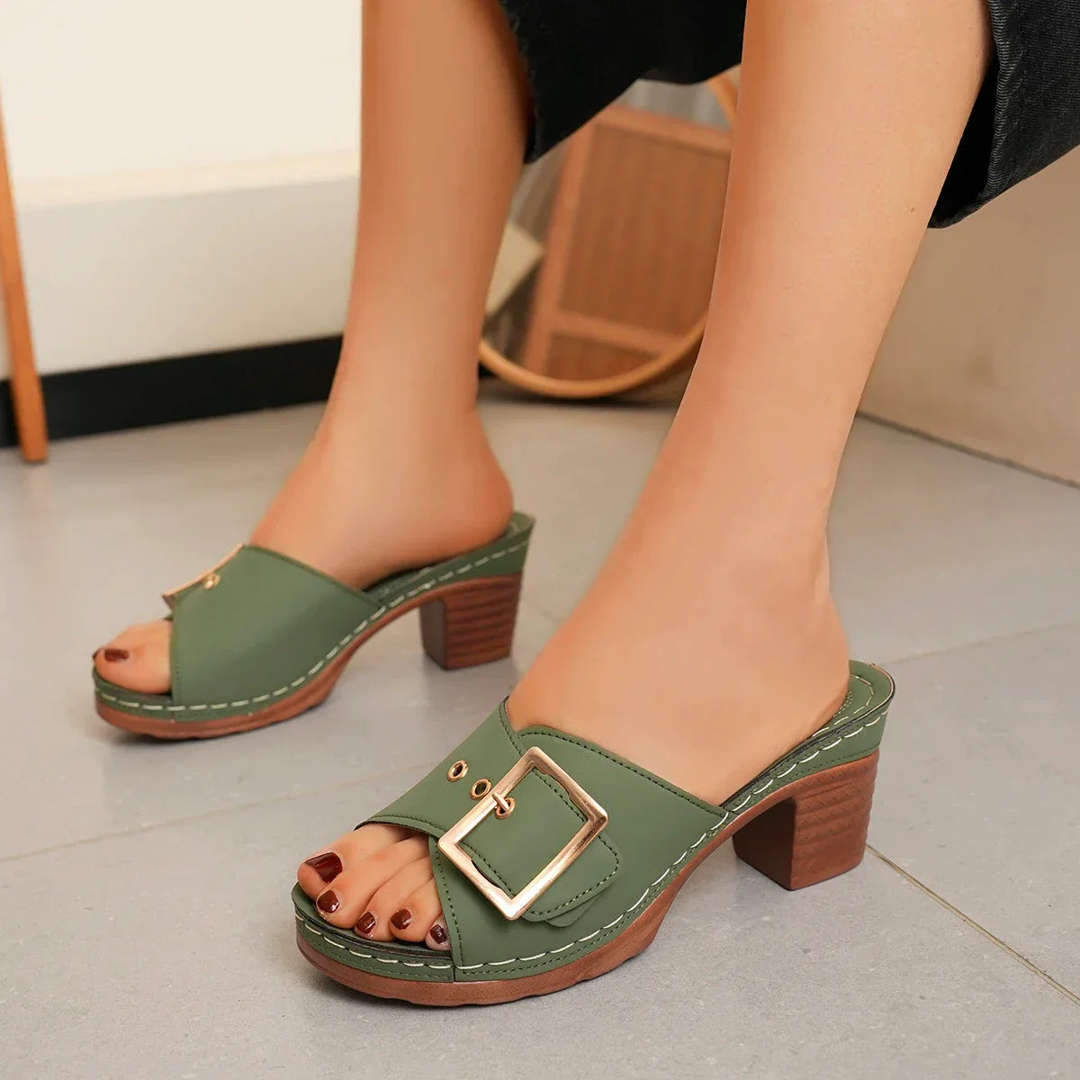 Noah™ | Orthopedic Buckle Platform Sandals