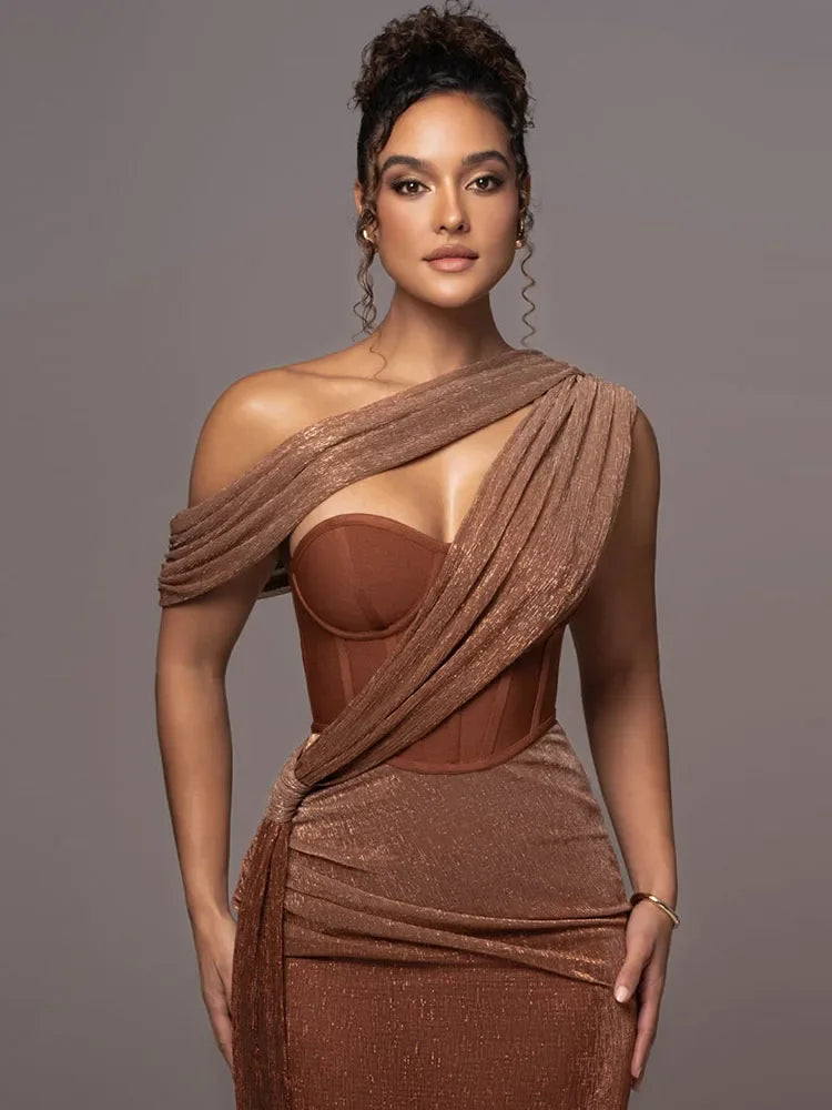 Rebecca | Women One-Shoulder Evening Dress