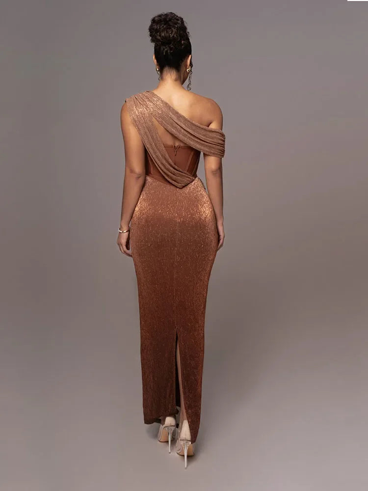 Rebecca | Women One-Shoulder Evening Dress