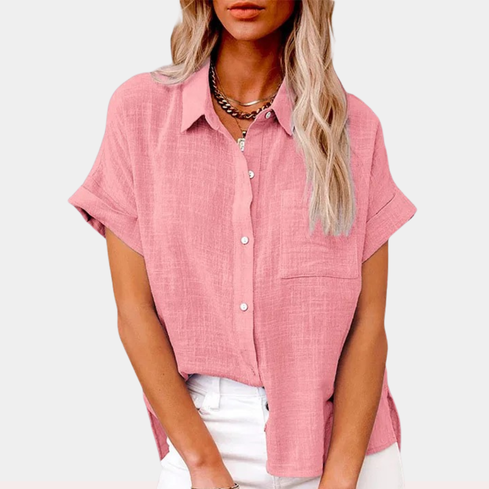 Claudia™ | Lightweight Shirt with Front Pocket
