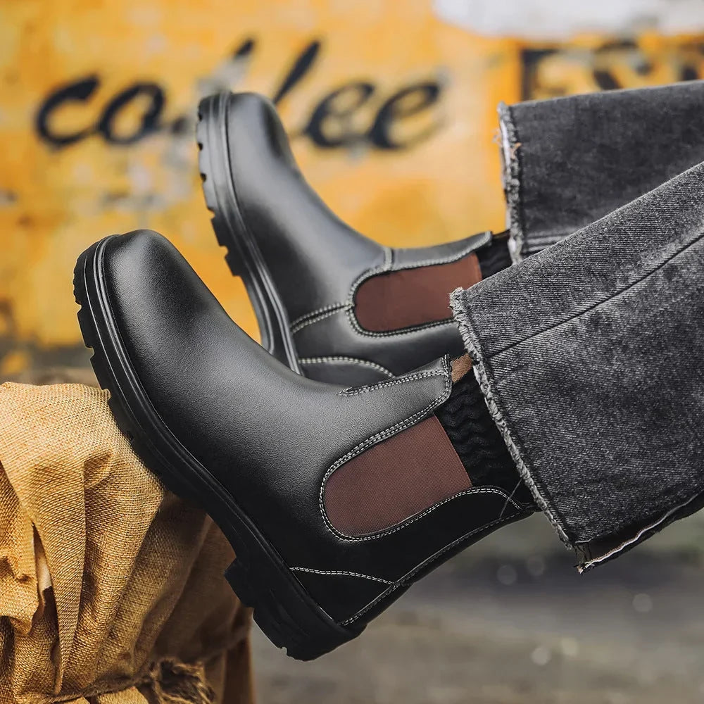 Noah | Waterproof Leather Chelsea Boots