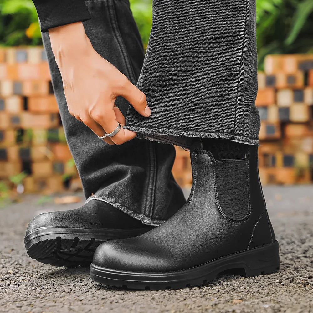 Noah | Waterproof Leather Chelsea Boots