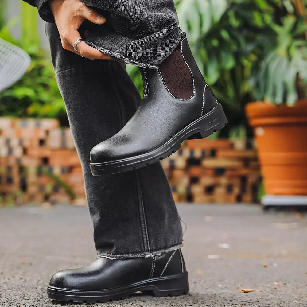 Noah | Waterproof Leather Chelsea Boots