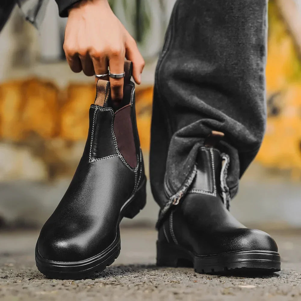 Noah | Waterproof Leather Chelsea Boots