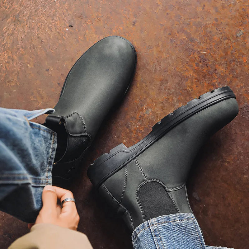 Noah | Waterproof Leather Chelsea Boots